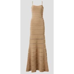 Herve Leger - Metallic Bandage Gown - Size XL